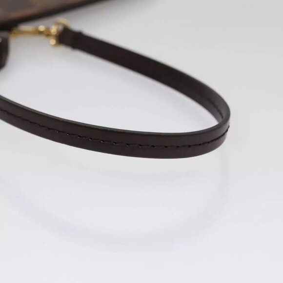 LOUIS VUITTON Damier Ebene Neverfull PM Pouch Pouch LV Auth - Picture 9 of 16